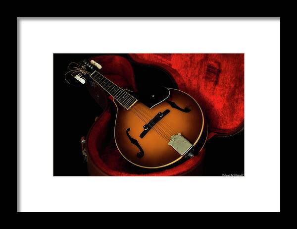 Mandolin Guitar  Framed Print featuring the photograph Mandolin guitar 66661 by Kevin Chippindall