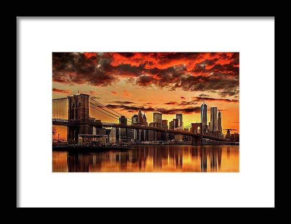 New York City Framed Print featuring the photograph Manhattan BBQ by Az Jackson