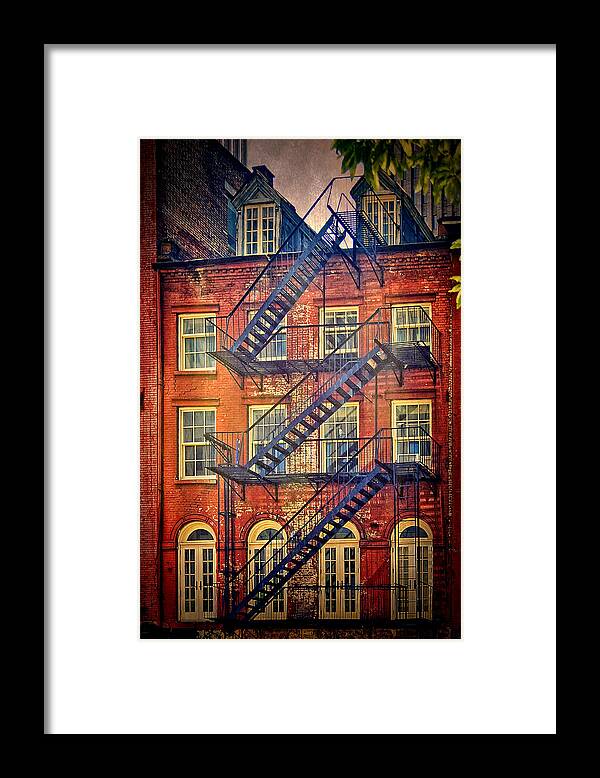 New York City Framed Print featuring the photograph Manhattan Facade by Claude LeTien