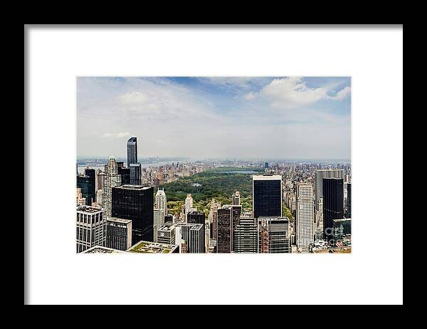 Empire State Building Framed Print featuring the photograph Manhattan Haze by Az Jackson
