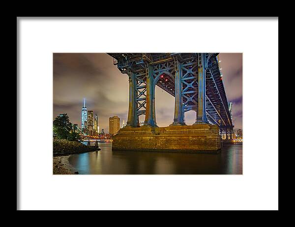 World Trade Center Framed Print featuring the photograph Manhattan Steel by Mark Rogers