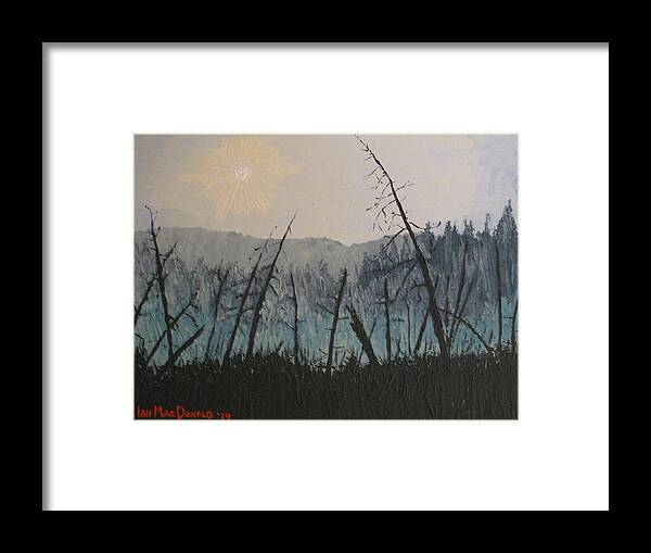 Northern Ontario Framed Print featuring the painting Manitoulin Beaver Meadow by Ian MacDonald