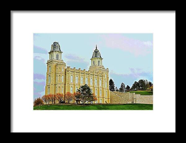 Temple Framed Print featuring the photograph Manti Temple by Patricia Haynes