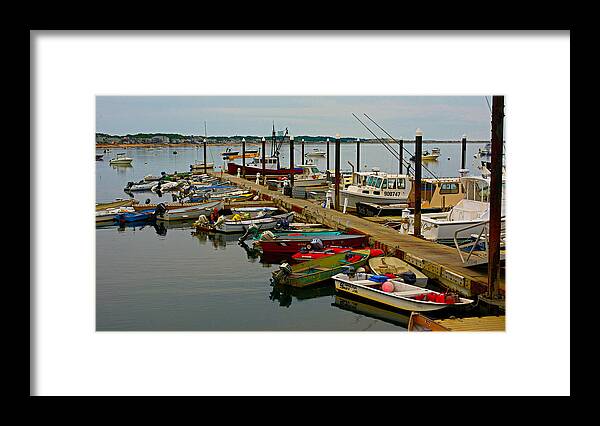 Cape Cod Framed Print featuring the photograph Many Boats by Alison Belsan Horton