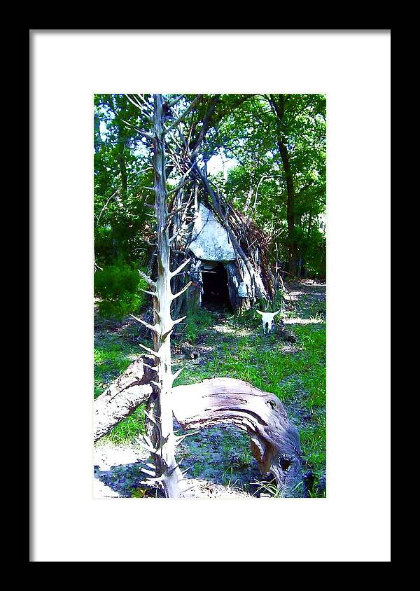 Native American; Sacred Framed Print featuring the digital art Many Journies by Kicking Bear Productions