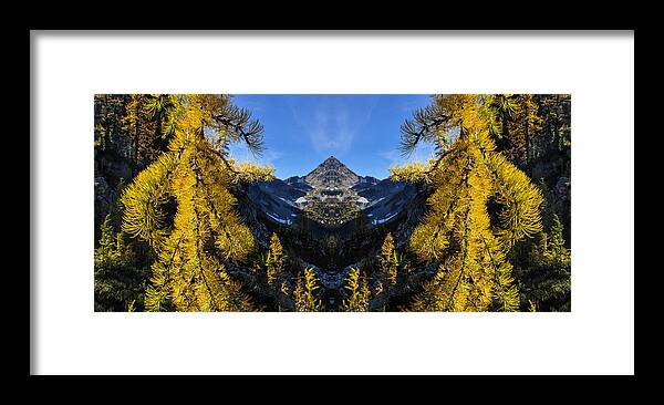 Washington Framed Print featuring the digital art Maple Pass Loop Reflection by Pelo Blanco Photo