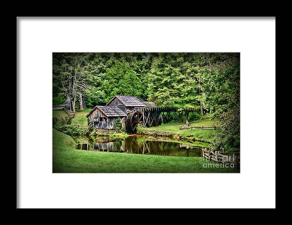 Paul Ward Framed Print featuring the photograph Marby Mill Landscape by Paul Ward