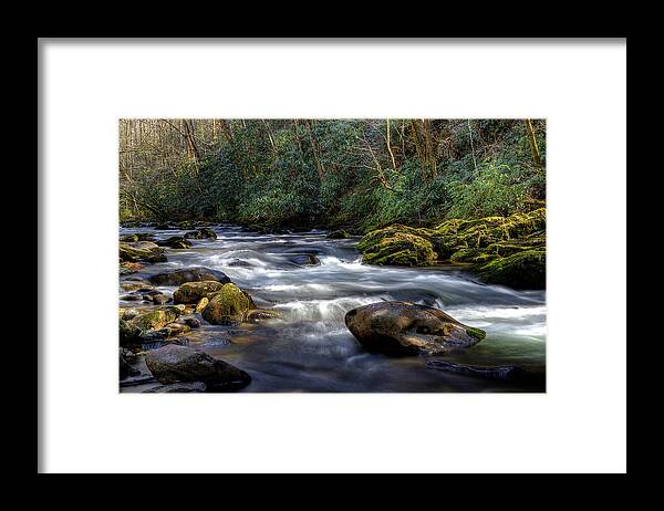 Little River Framed Print featuring the photograph March Along The River by Michael Eingle