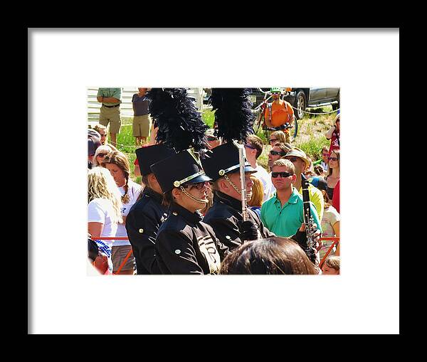 Mountain Towns Framed Print featuring the photograph Marching Band Wind by Sarah Maple