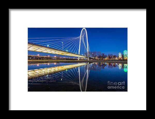 America Framed Print featuring the photograph Margaret Hunt Hill Bridge Reflection by Inge Johnsson