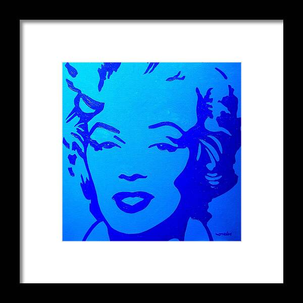 Icon Framed Print featuring the painting Marilyn by John Nolan
