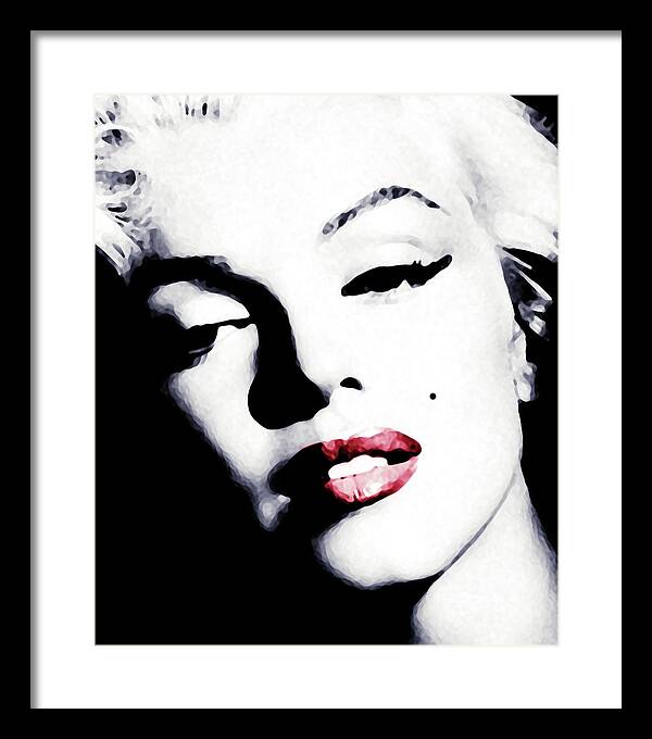 Marilyn Monroe Framed Print featuring the digital art Marilyn by Laurence Adamson
