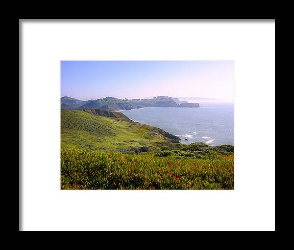 Landscape Framed Print featuring the photograph Marin Headlands 2 by Karen W Meyer