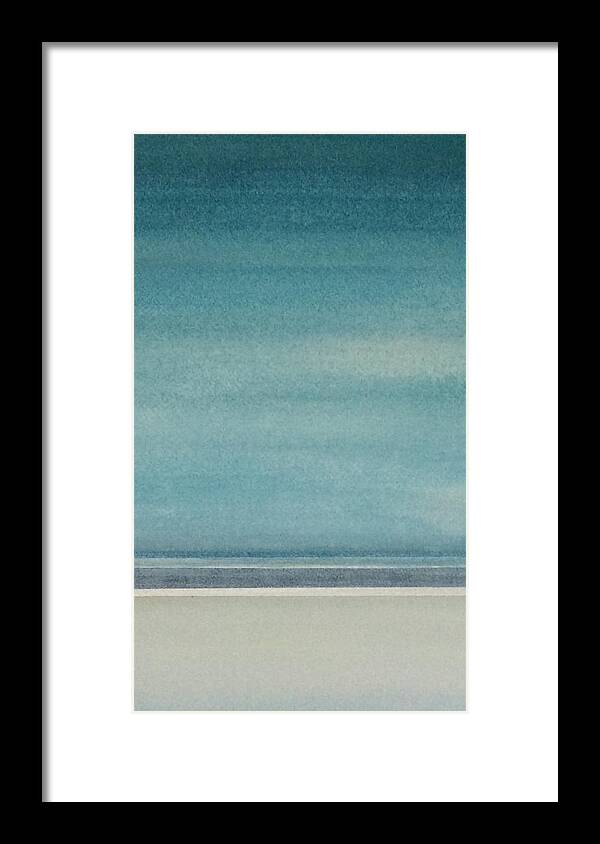 Seascape Framed Print featuring the painting Marine #1 by Maxie Absell
