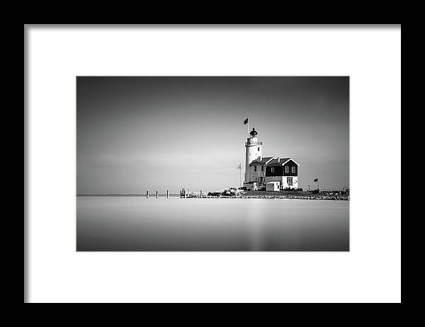 Marken Framed Print featuring the photograph Marken Lighthouse by Ivo Kerssemakers