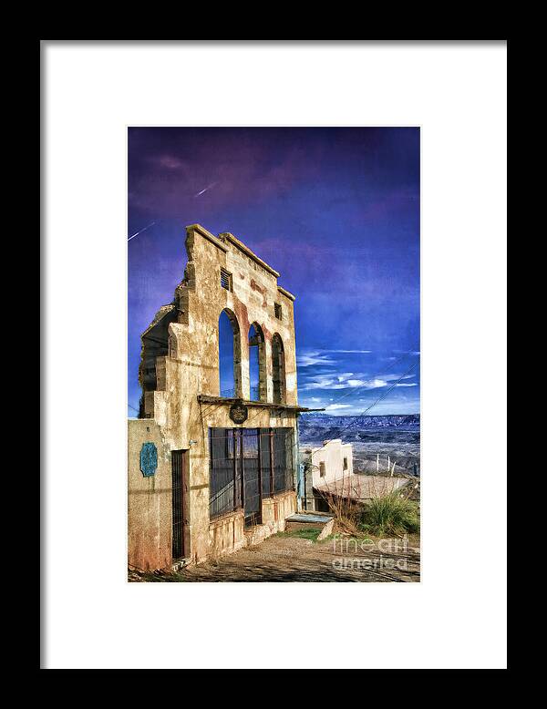 Jerome Framed Print featuring the photograph Market Ruins in Jerome by Teresa Zieba