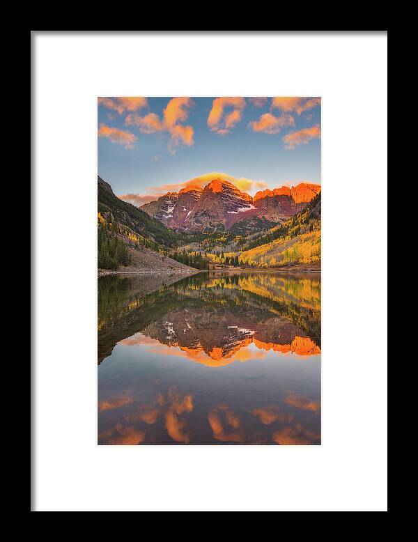 Fall Colors Framed Print featuring the photograph Maroon Bells Magic by Darren White