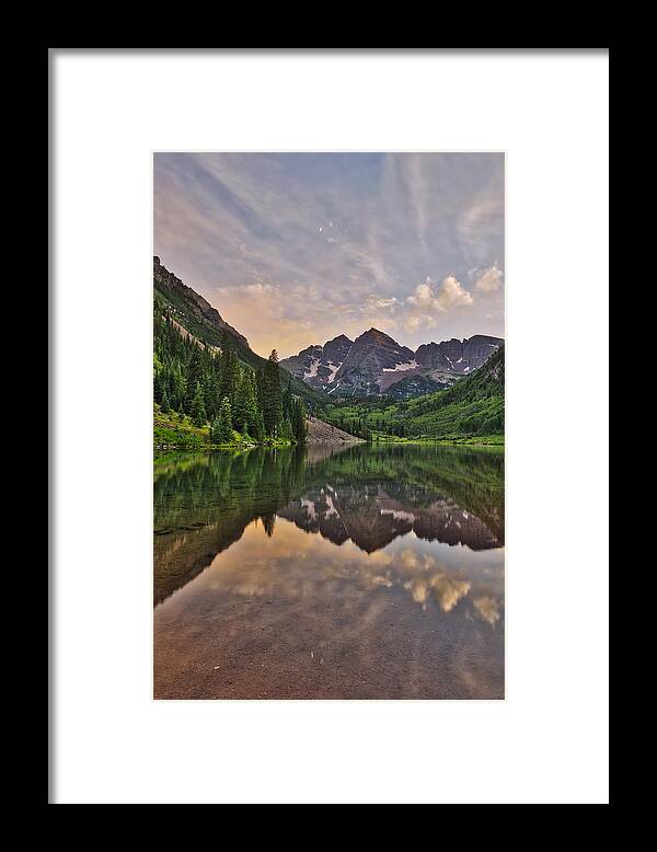 Co Framed Print featuring the photograph Maroon Bells Sunset - Aspen - Colorado by Photography By Sai