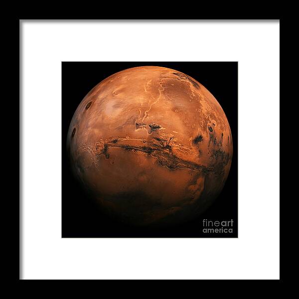 Nasa Framed Print featuring the photograph Mars The Red Planet by Edward Fielding