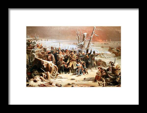Battle Framed Print featuring the photograph Marshal Ney Supporting the Rear Guard by Adolphe Yvon