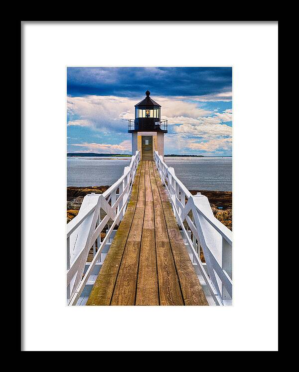 Lighthouses Framed Print featuring the photograph Marshall Point Lt. by Fred LeBlanc