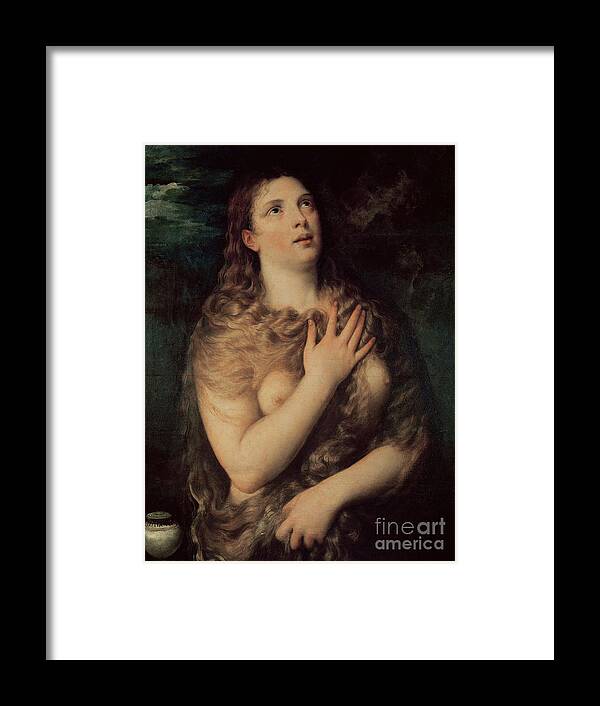 Mary Framed Print featuring the painting Mary Magdalene by Titian
