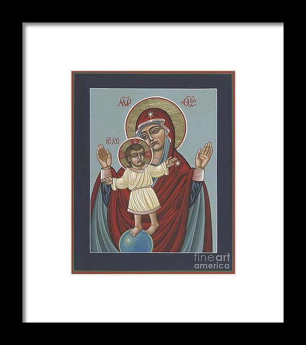Mary Framed Print featuring the painting Mary, Mother of Mercy - Dedicated to Pope Francis in this Year of Mercy 289 by William Hart McNichols