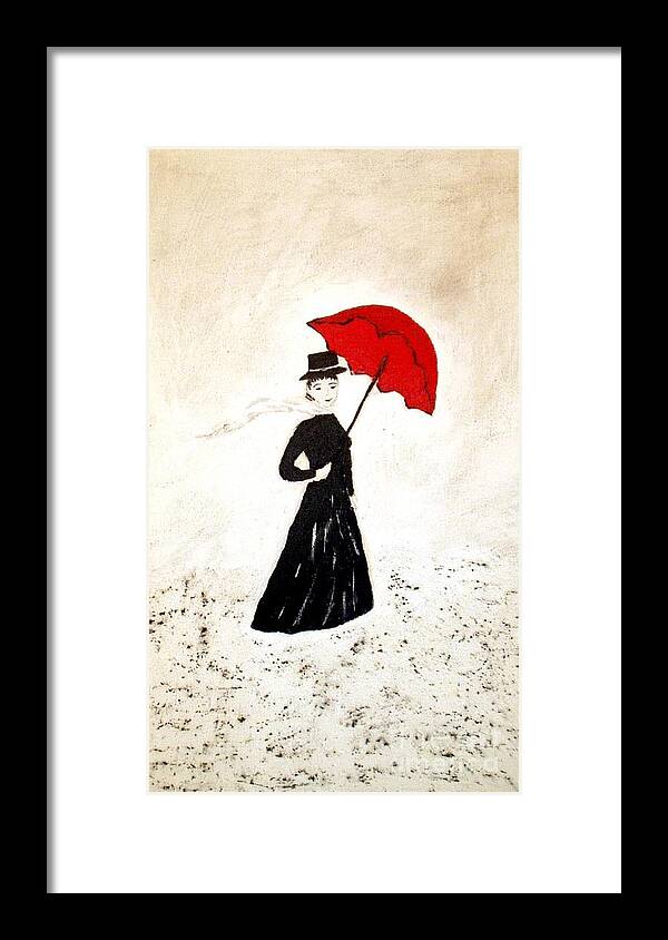 Dreamworld Framed Print featuring the painting Mary Poppins by Pilbri Britta Neumaerker