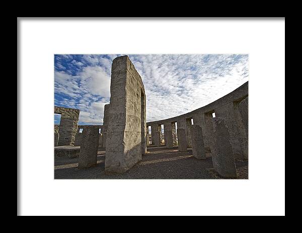 Stonehenge Framed Print featuring the photograph Maryhill Stonehenge 4 by Todd Kreuter