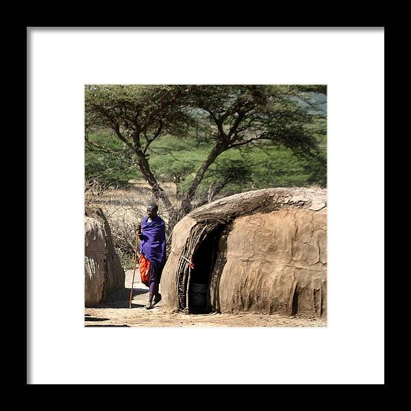 Home Sweet Home Framed Print featuring the photograph Masai Hut by Joseph G Holland