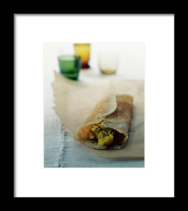 Grains Framed Print featuring the photograph Masala Dosa by Romulo Yanes