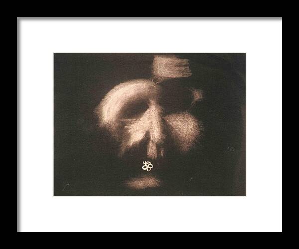 Face Framed Print featuring the photograph Mask by AJ Brown