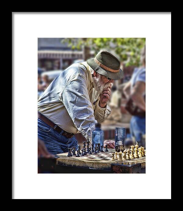 Chess Framed Print featuring the photograph Master Chess Player by Bill Linhares