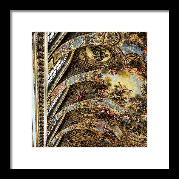 France Framed Print featuring the photograph Masterpiece Design Architecture Palace Versailles France by Chuck Kuhn