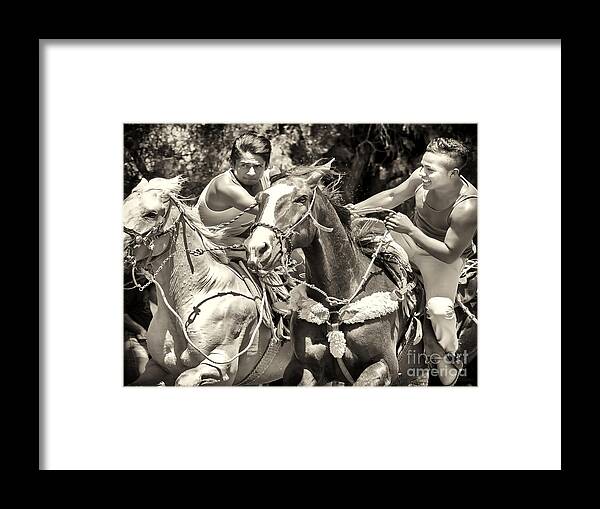 Horses Framed Print featuring the photograph Maximum Power by Barry Weiss