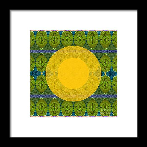 The Sun Framed Print featuring the digital art May Tomorrow Be Better For All by Helena Tiainen
