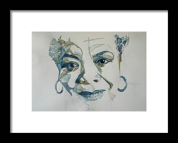 Maya Angelou Framed Print featuring the painting Maya Angelou by Paul Lovering