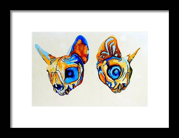 Bat God Framed Print featuring the painting Mayan Bat God by Paul Sandilands