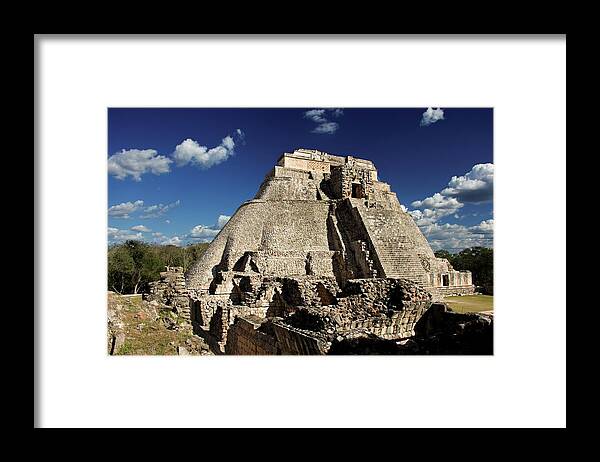 Mexico Framed Print featuring the photograph Mayan temple by Robert Grac