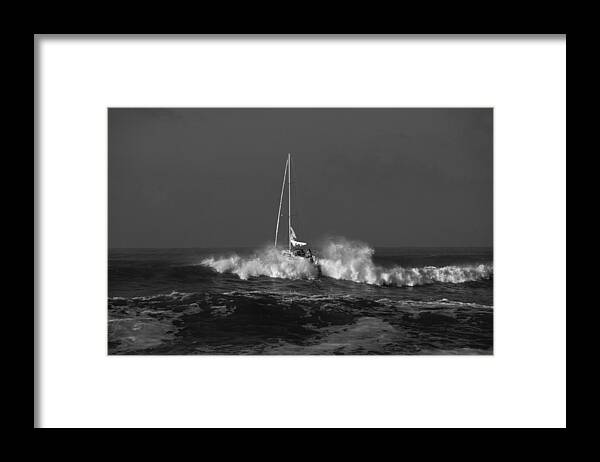 Sailing Framed Print featuring the photograph Maybe we should have waited by David Shuler