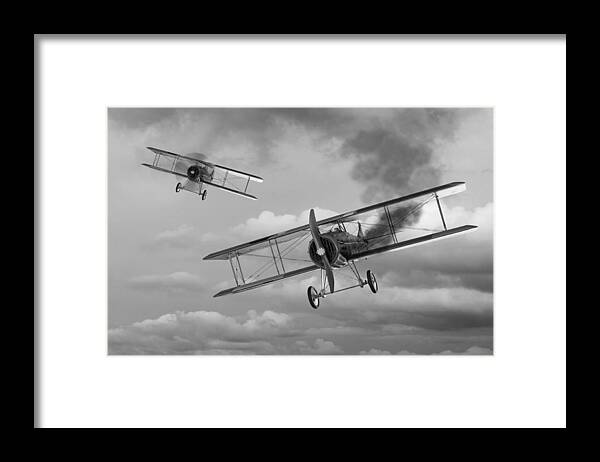 Aviation Framed Print featuring the photograph Mayday - Spad XIII by Gill Billington