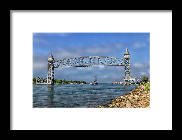 Buzzards Bay Ma Framed Print featuring the photograph Mayflower ll Tugged by Larry Richardson