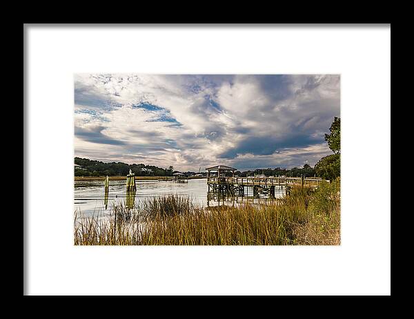 Mcclellanville South Carolina Framed Print featuring the photograph McClellanville Intracoastal Charming Landscape by Norma Brandsberg