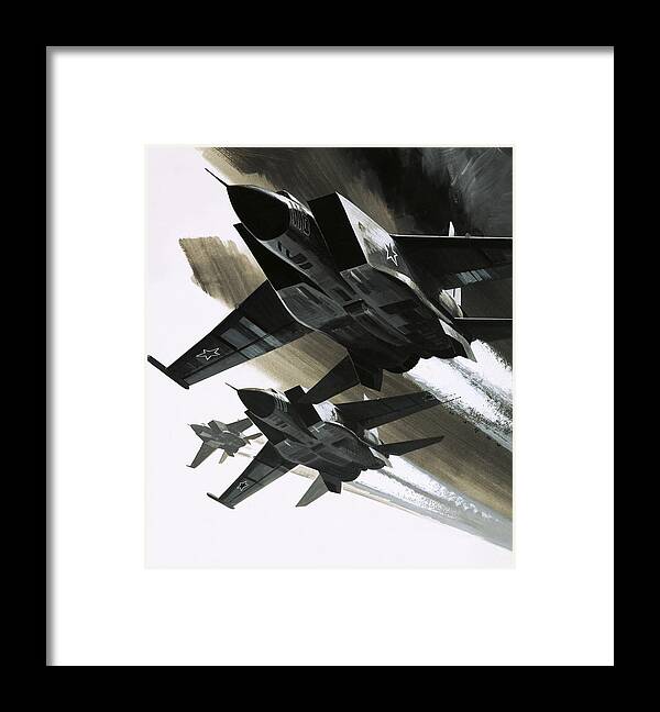 Douglas Framed Print featuring the painting McDonnell Douglas F15 Eagle jet fighter by Wilf Hardy