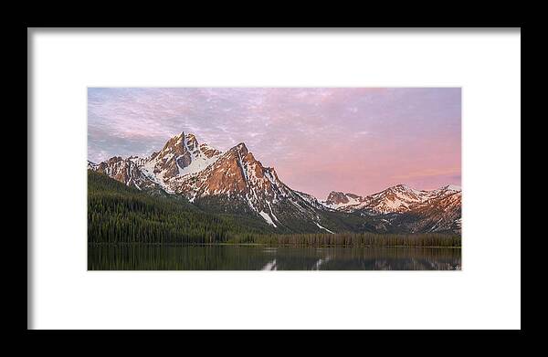 Idaho Framed Print featuring the photograph McGown Peak at Sunrise by Aaron Spong