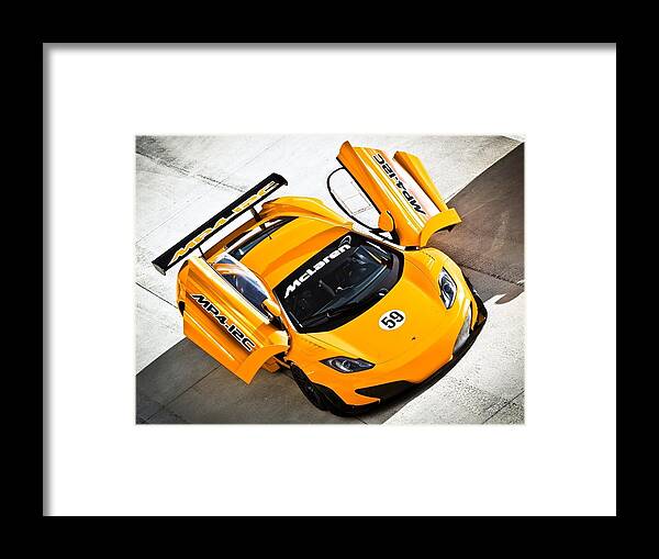 Mclaren Framed Print featuring the photograph McLaren by Jackie Russo