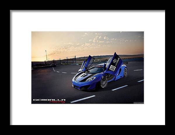 Mclaren Mp4-12c Gt3 Framed Print featuring the photograph McLaren MP4-12C GT3 by Mariel Mcmeeking