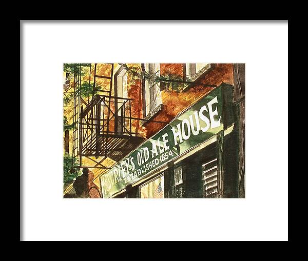 Mcsorley's Framed Print featuring the painting McSorley's by Frank SantAgata