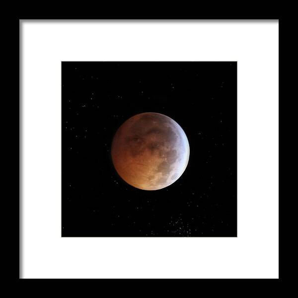 Eclipse Framed Print featuring the photograph Me in the Moon by Joseph G Holland