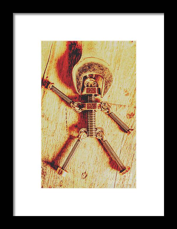 Repair Framed Print featuring the photograph Mechanical Nut by Jorgo Photography